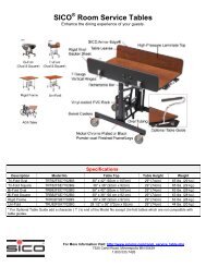 SICO Room Service Tables - Sico Inc.