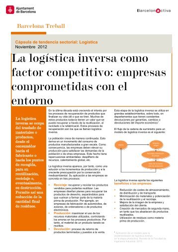 La logÃ­stica inversa como factor competitivo ... - Barcelona Treball