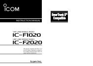 iC-f1020 iC-f2020 - ICOM Canada