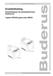 Stand: 02.08.2004 Inhaltsverzeichnis - Buderus