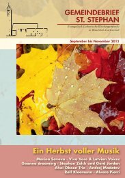 ein herbst voller musik - St. Stephan