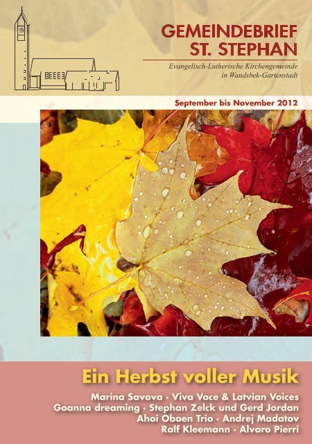 ein herbst voller musik - St. Stephan