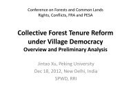 Collective Forest Tenure Reform under Village Democracy