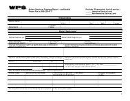 Autism Spectrum Progress Report form. - WPS