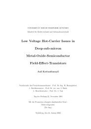 Low Voltage Hot-Carrier Issues in Deep-sub-micron Metal-Oxide ...