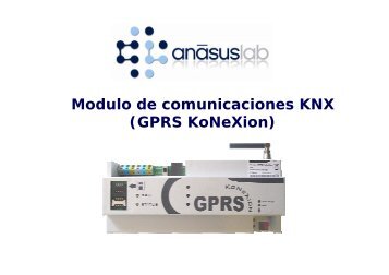 Modulo de comunicaciones KNX (GPRS KoNeXion)