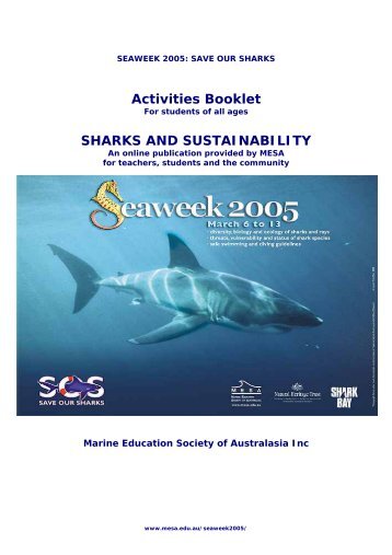 Download the Activities Booklet - Marine Education Society of ...
