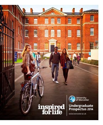 Undergraduate Prospectus 2014 - University of Worcester