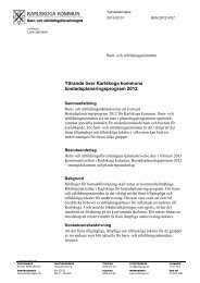 Yttrande över Karlskoga kommuns bostadsplaneringsprogram 2012
