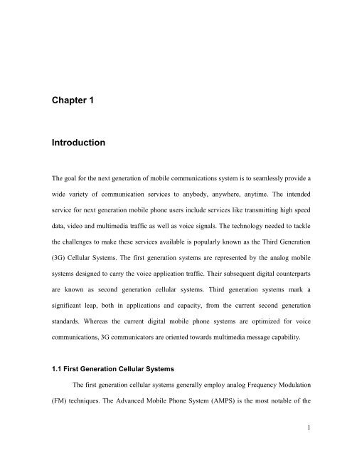 Simulation of Third Generation CDMA Systems - Virginia Tech