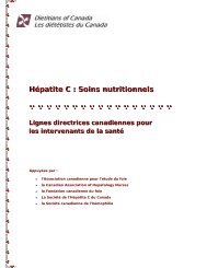 HÃ©patite C : Soins nutritionnels - SOS hÃ©patites