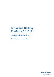 Amadeus Selling Platform 2 - Scandinavia - Amadeus