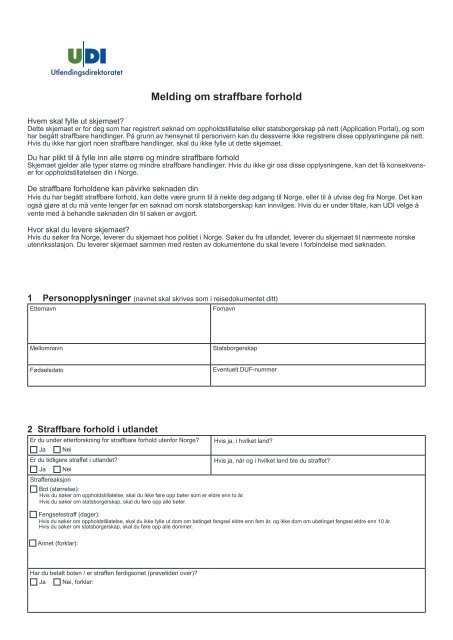 Udi portal statsborgerskap Udi portal statsborgerskap