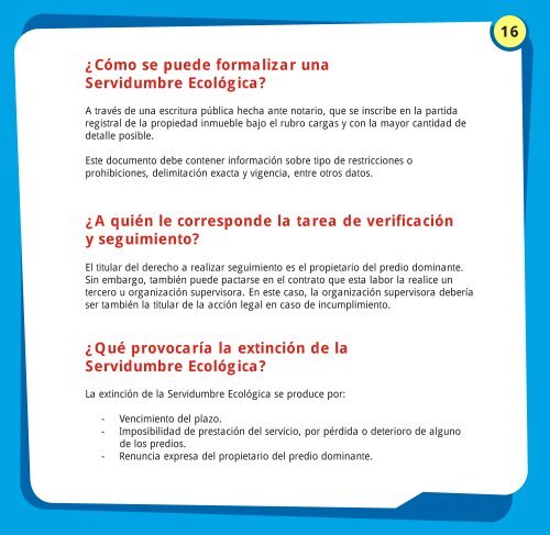 Cartilla Servidumbre Ecologica SPDA - CEDAF