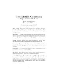 The Matrix Cookbook - LASA