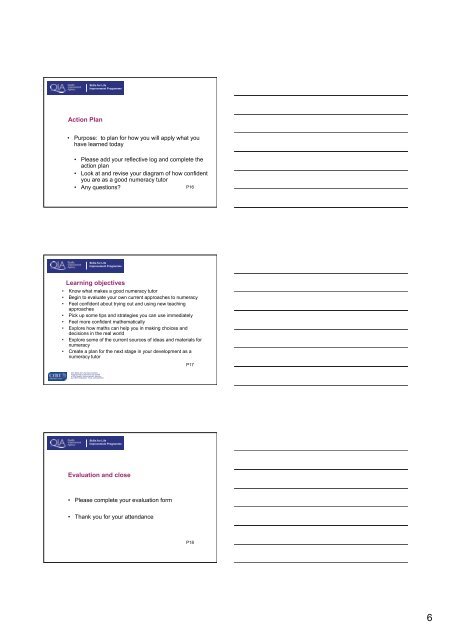 A numeracy 'work-out' for active numeracy practitioners