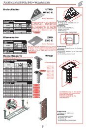 ZMO ZMO E Klemmhalter WPCO Deckentragarm ... - Baks