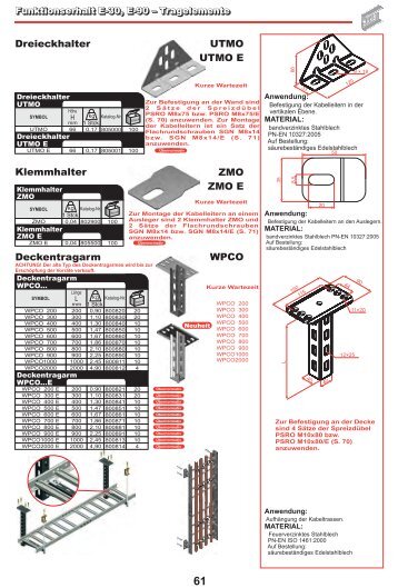 ZMO ZMO E Klemmhalter WPCO Deckentragarm ... - Baks