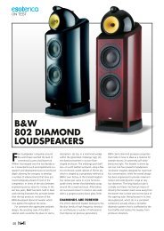 B&W 802 DIAMOND LOuDSPEAKERS - Ultra High-End Audio and ...