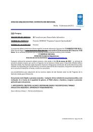 AVISO DE ADQUISICION PARA CONTRATACION ... - Inicio | UNDP