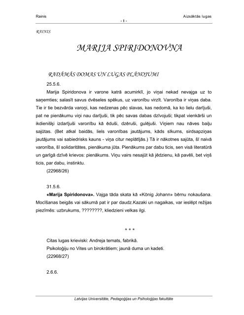 AizsÄktÄs lugas /aizsaktas_lugas.pdf 1,06mB - LU PedagoÄ£ijas ...