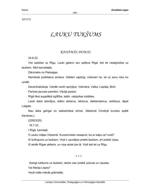 AizsÄktÄs lugas /aizsaktas_lugas.pdf 1,06mB - LU PedagoÄ£ijas ...