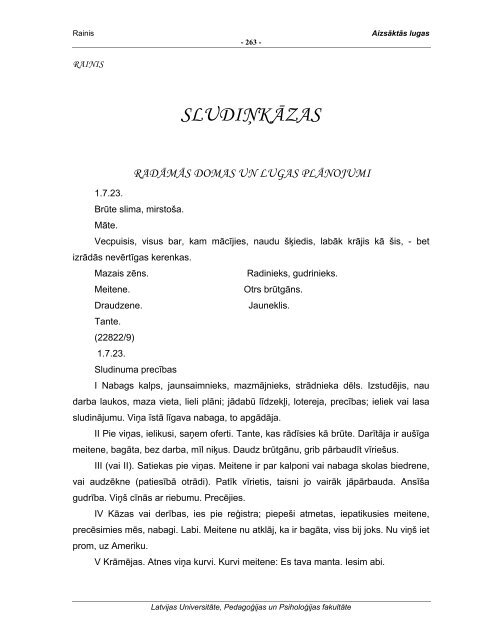 AizsÄktÄs lugas /aizsaktas_lugas.pdf 1,06mB - LU PedagoÄ£ijas ...