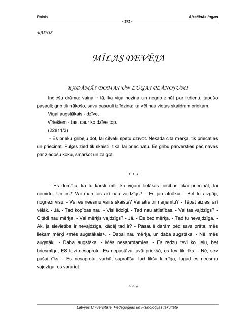 AizsÄktÄs lugas /aizsaktas_lugas.pdf 1,06mB - LU PedagoÄ£ijas ...