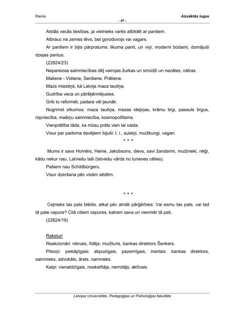 AizsÄktÄs lugas /aizsaktas_lugas.pdf 1,06mB - LU PedagoÄ£ijas ...