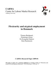 Flexicurity and atypical employment in Denmark