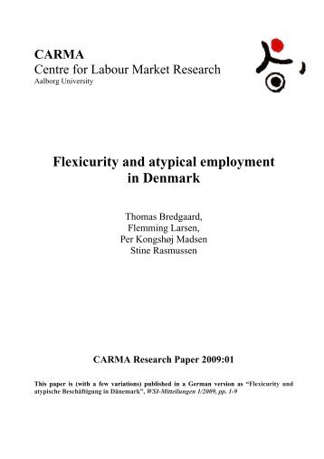 Flexicurity and atypical employment in Denmark