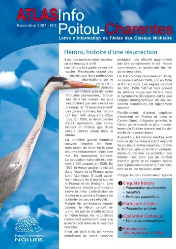 ATLAS-Info nÂ°2 - Groupe Ornithologique des Deux-SÃ¨vres