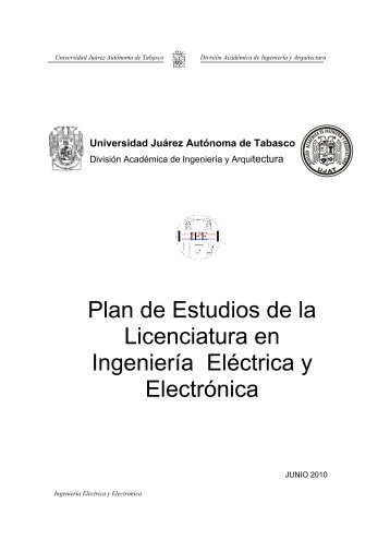 Plan de Estudios de IngenierÃ­a ElÃ©ctrica y ElectrÃ³nica - Universidad ...