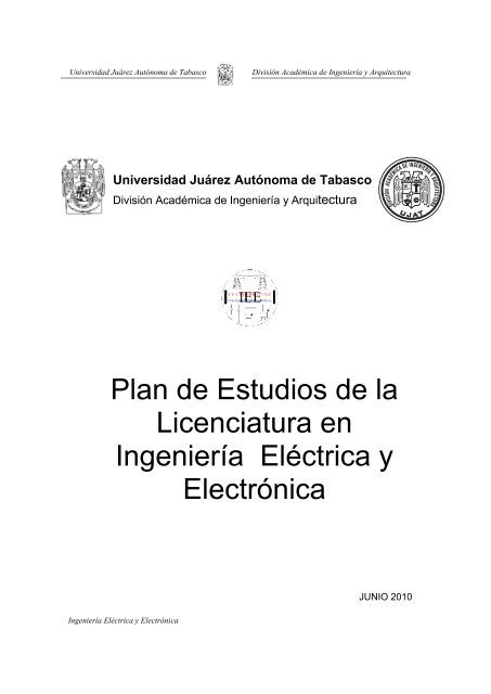 Plan de Estudios de IngenierÃ­a ElÃ©ctrica y ElectrÃ³nica - Universidad ...