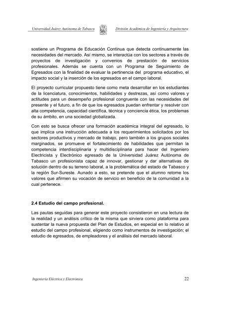 Plan de Estudios de IngenierÃ­a ElÃ©ctrica y ElectrÃ³nica - Universidad ...