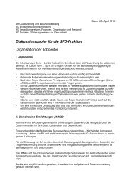 Organisation der Jobcenter - SPD-Regionsfraktion Hannover