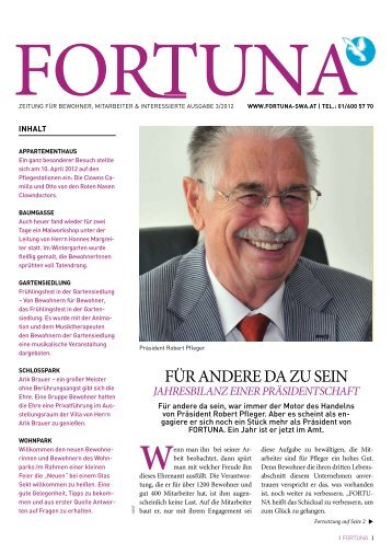 tung für Fortuna - Seniormedia