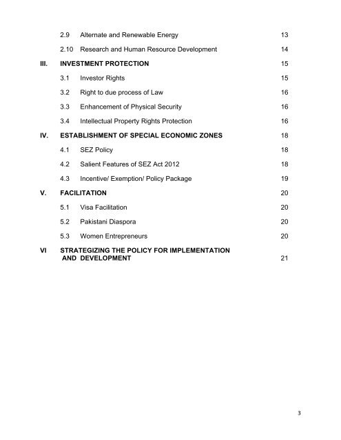 INVESTMENT POLICY 2013 - Sindh Board Of Investment ...