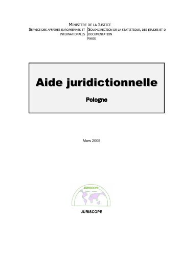 Aide juridictionnelle - Pologne - OK LivrÃ©e - Juriscope
