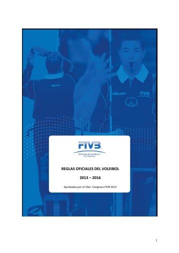 REGLAS OFICIALES DEL VOLEIBOL 2013 Ã¢Â€Â“ 2016 - FIVB