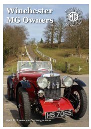 Apr 2013 - Winchester MG Owners Club