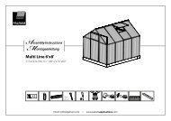 Assembly Instructions Montageanleitung Multi Line 6'x8'