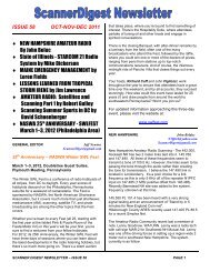 Issue 58 - Scanner Digest Newsletter