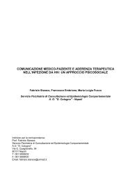 COMUNICAZIONE MEDICO-PAZIENTE E ADERENZA ALLA TERAPIA