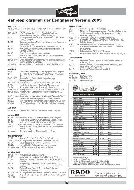 Frühlingserwachen - Einwohnergemeinde Lengnau BE