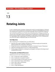 Rotating Joints - VEX Robotics