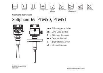 Soliphant M FTM50, FTM51 - ACS-CONTROL-SYSTEM GmbH