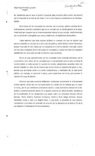 1 - Tribunal Calificador de Elecciones