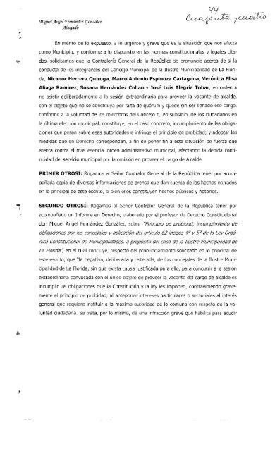 1 - Tribunal Calificador de Elecciones