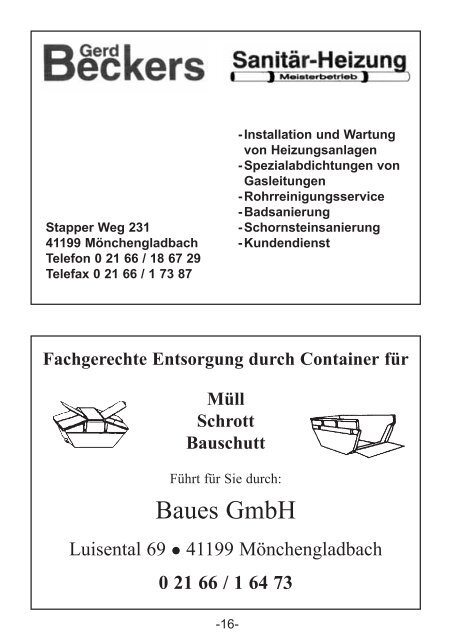 Ausgabe 2003 - St. Josef Schützenbruderschaft Geistenbeck e.V.